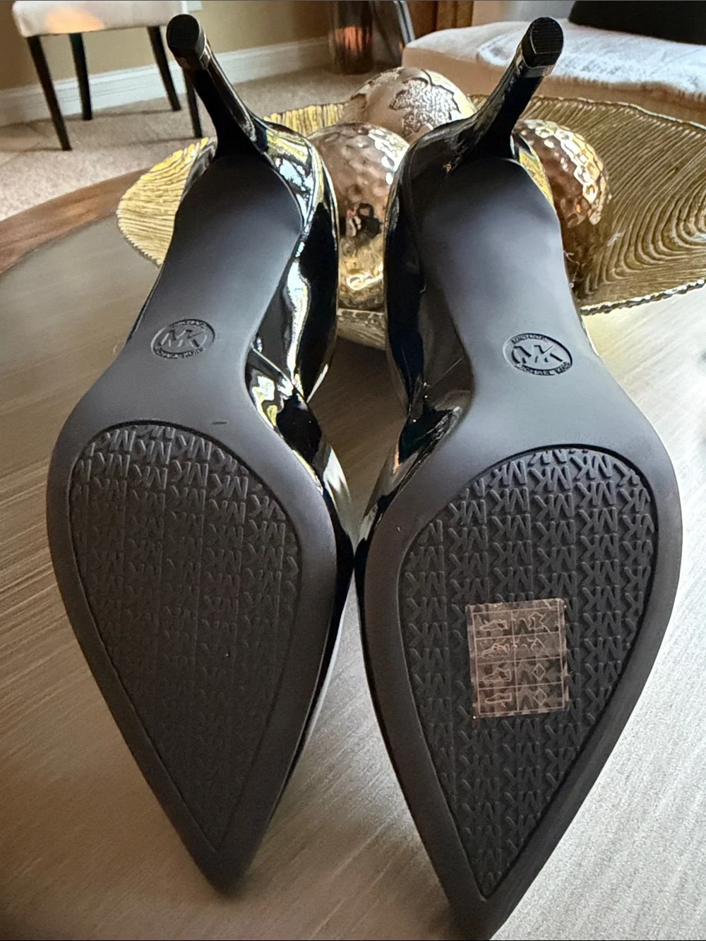 Michael Kors Ashby Black Patent Pointed-Toe Pumps
